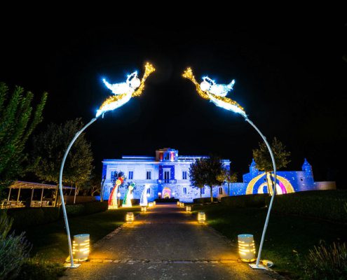 Scenografia luminosa Il santissimo