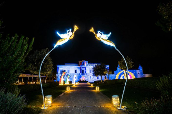 Scenografia luminosa Il santissimo