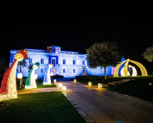 Scenografia luminosa Il santissimo