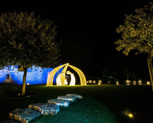 Scenografia luminosa Il santissimo