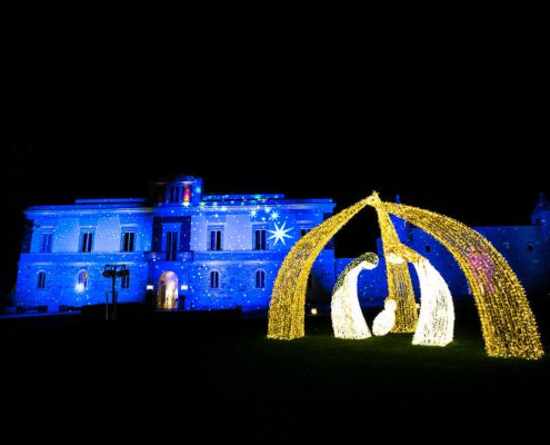 Scenografia luminosa Il santissimo