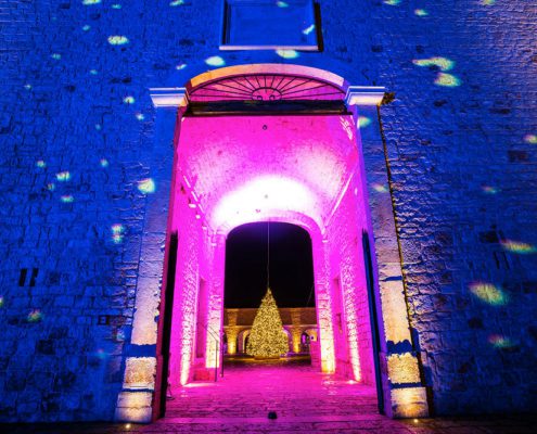 Scenografia luminosa Il santissimo