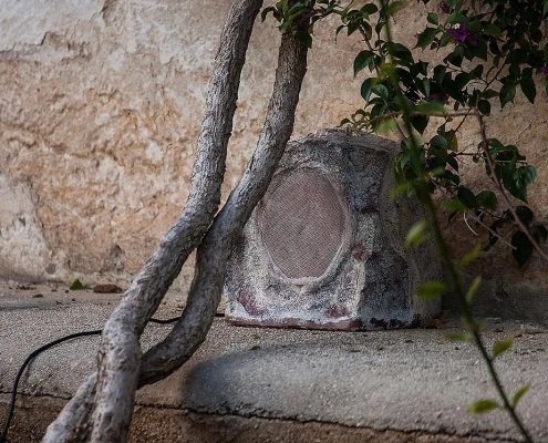 Impianto filodiffusione hi-fi giardino