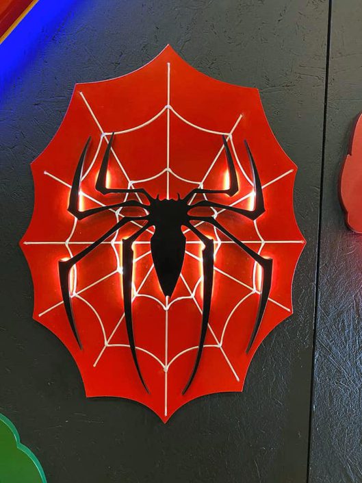 lampade d'arredamento super eroi