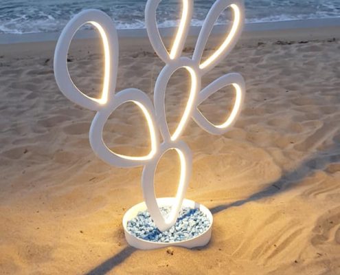 lampade - rocce luminose e fichi d'india