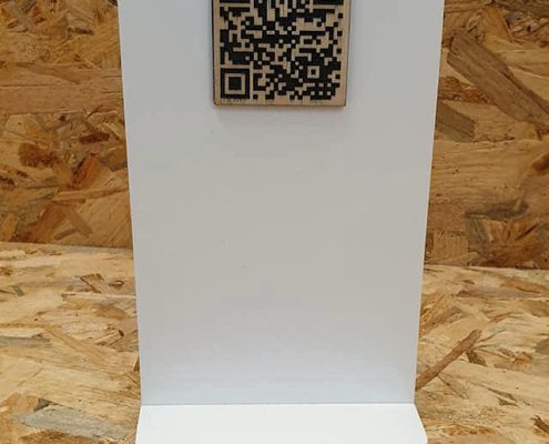 Mini espositori da tavolo QR CODE - mini espositori QR CODE