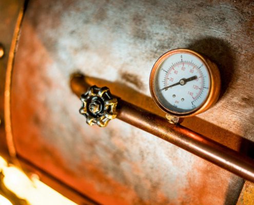Trenino elettrico steampunk