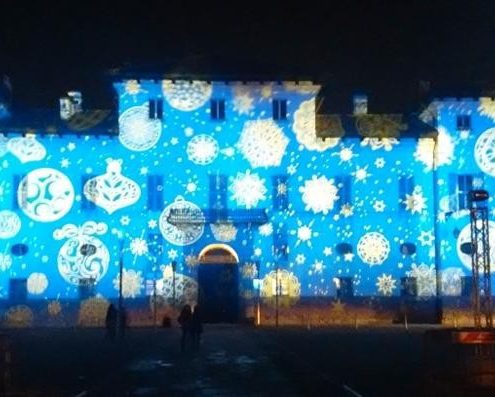 Scenografia luminosa Il santissimo