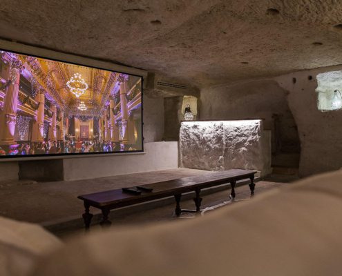 cinema in un ipogeo