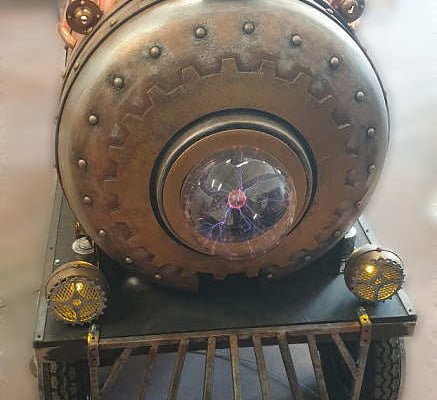 trenino elettrico steampunk