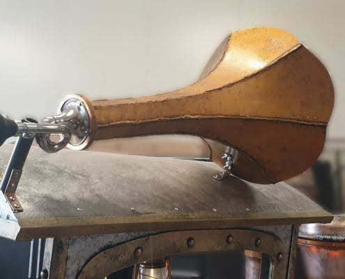 trenino elettrico steampunk