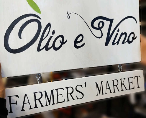 insegna olio e vino