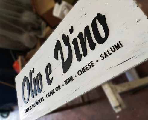 Insegna Olio e Vino