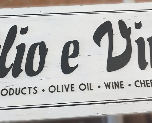 Insegna Olio e Vino