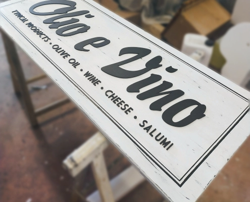 Insegna Olio e Vino