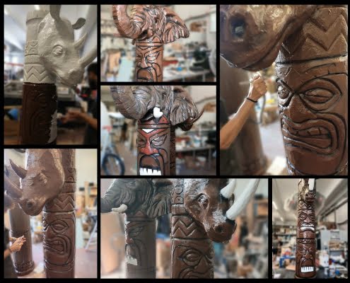 Totem elefante Totem rinoceronte