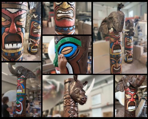 Totem elefante Totem rinoceronte