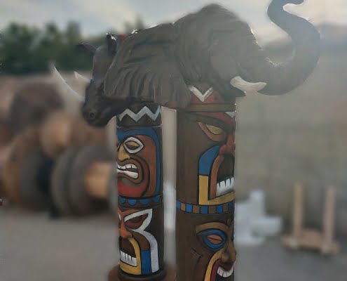 Totem elefante Totem rinoceronte