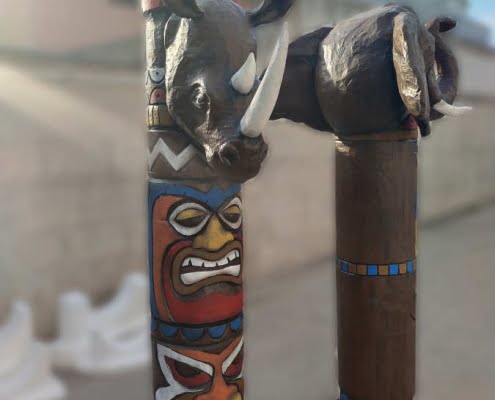 Totem elefante Totem rinoceronte