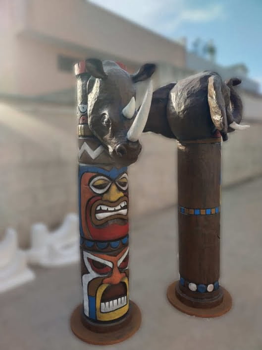 Totem elefante Totem rinoceronte
