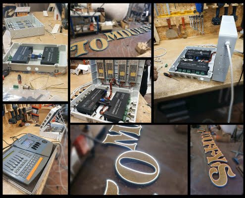 Tom Duffys - insegna a led