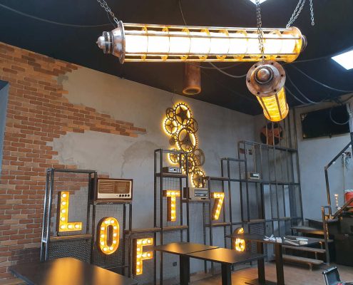 Scenografia steampunk loft76