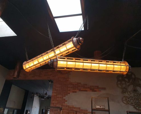 Scenografia steampunk loft76