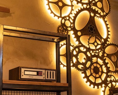 Scenografia steampunk loft76