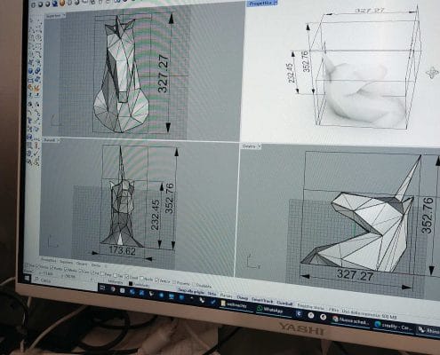 Unicorno da parete stampa 3D