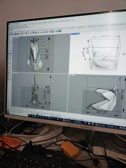 Unicorno da parete stampa 3D