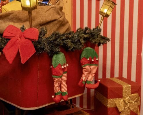 Borgo di natale - conversano 2024 - casetta di babbo natale