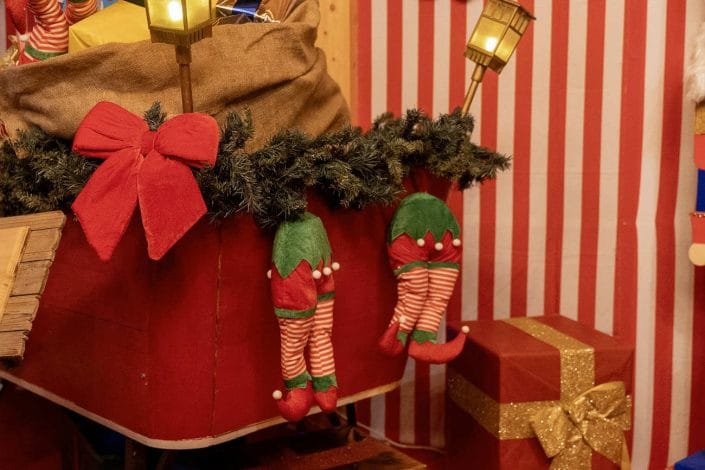Borgo di natale - conversano 2024 - casetta di babbo natale