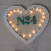 Luminaria a forma di cuore