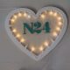 Luminaria a forma di cuore